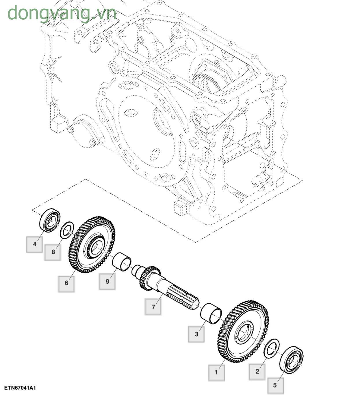 PTO Output Shaft, Dual Clutch, Dual PTO - ST512421